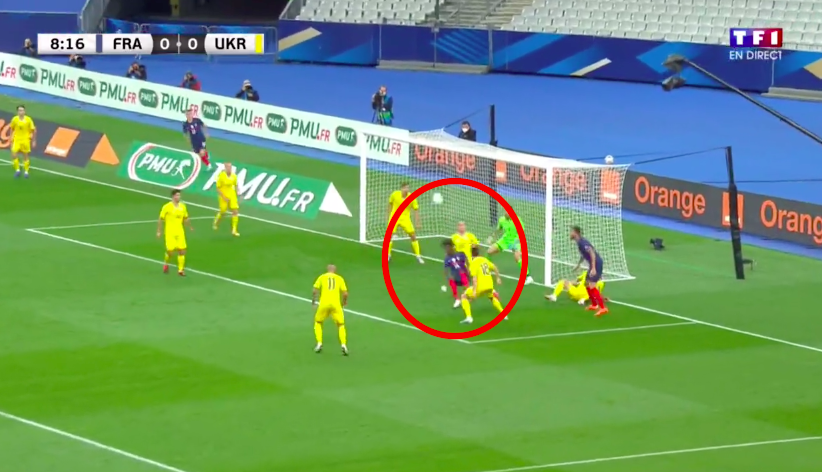 Háttal a kapunak: fantasztikus gólt lőttek a franciák az ukránoknak – VIDEÓ