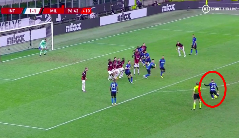 Eriksen szabadrúgása sokkolta az AC Milan kapusát – VIDEÓ