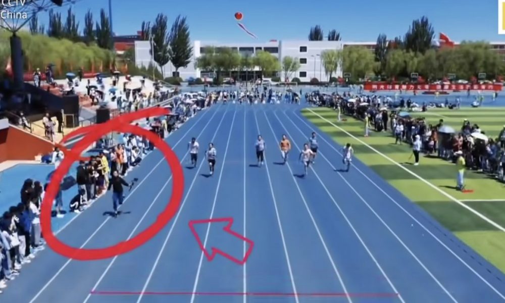 Lefutotta az operatőr a sprintereket – VIDEÓ